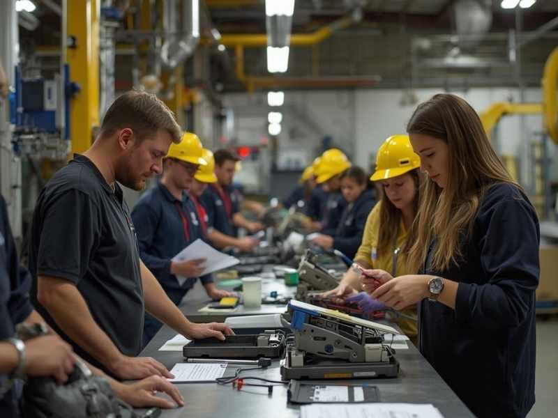 Sesión de neuroeducación en capacitación industrial con personal operativo en planta